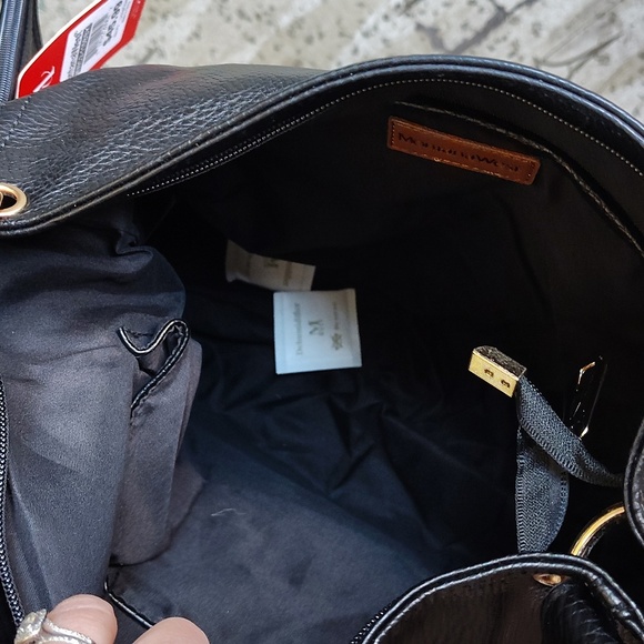 Montana West PU pebble leather black hobo bag with extra zip pouch - Picture 10 of 11